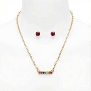 RACHEL Rachel Roy Gold and Red Necklace